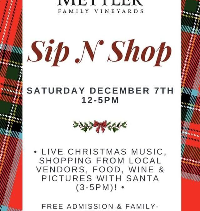 Christmas at Mettler Family Vineyards Sip N Shop